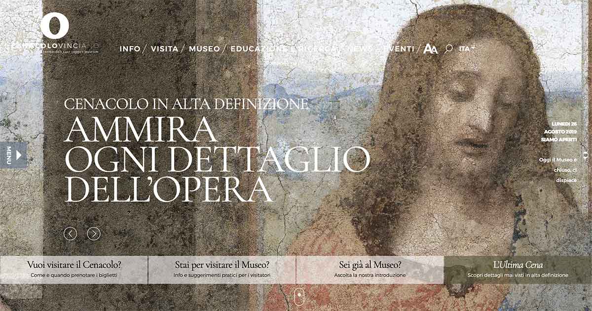 Last Supper, Leonardo Da Vinci - Cenacolo Vinciano Official Website