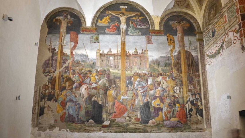 La Crocifissione di Donato Montorfano, dettaglio