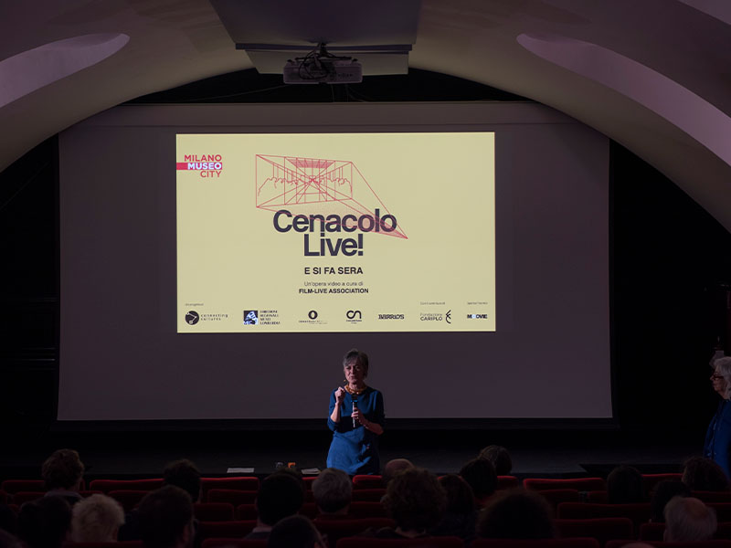 Emanuela Daffra alla proiezione Cenacolo Live